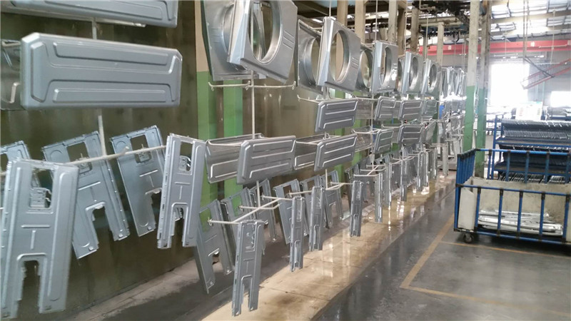 1鍍鋅闆噴(pen)塑（空調）噴淋(lin)陶化